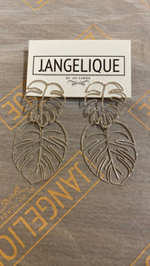 Silver Palm Luxe Earrings