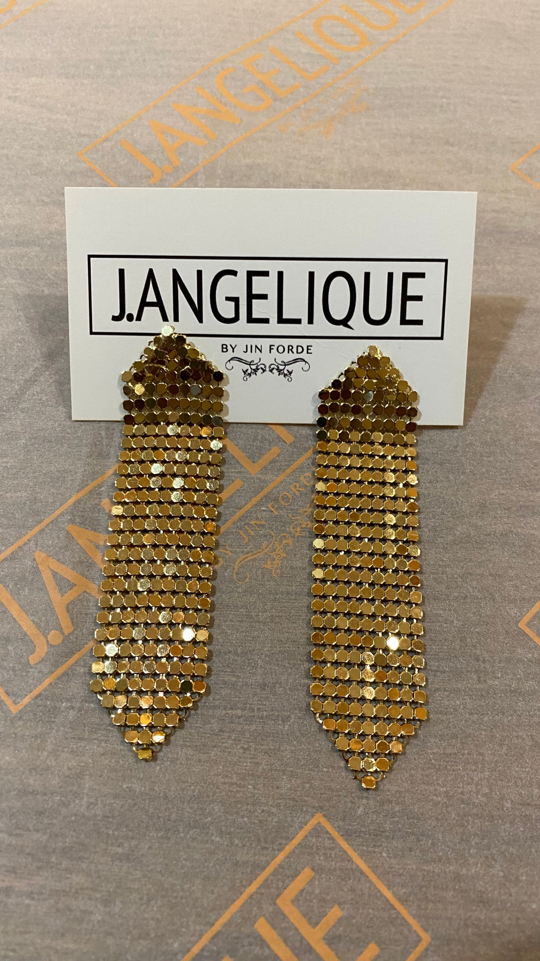 Gold Disco Earrings