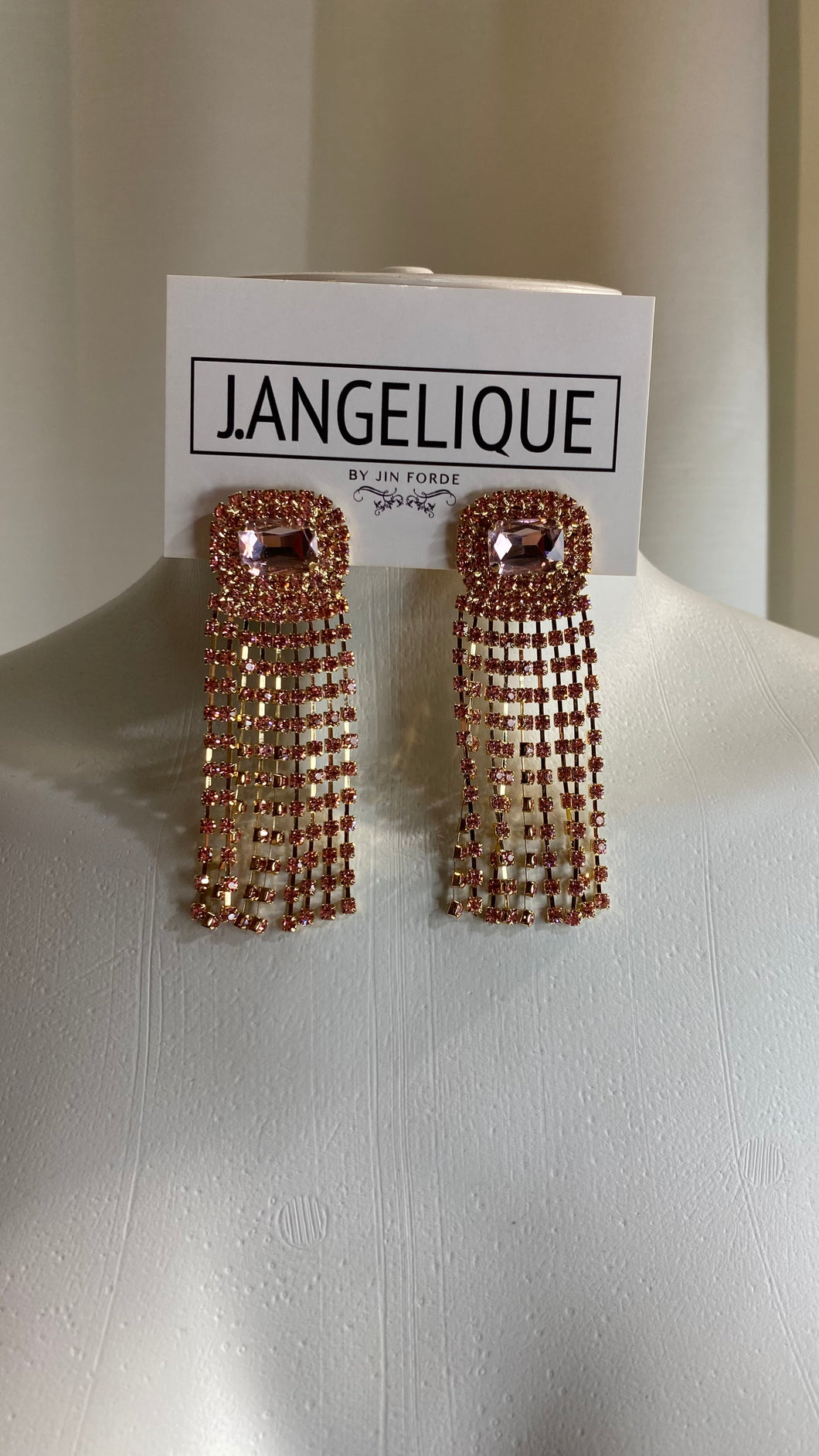 Pink Diamond DropEarring