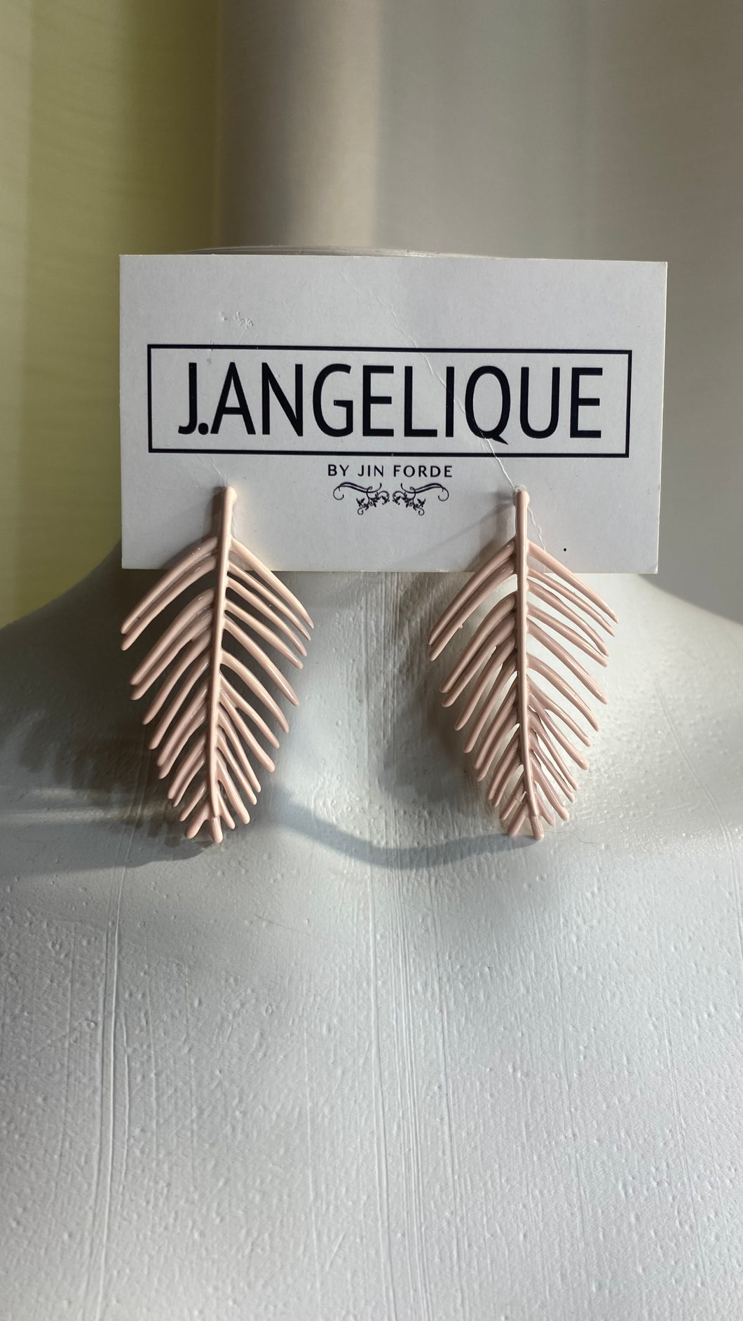 Blush Little Leaf Earrings