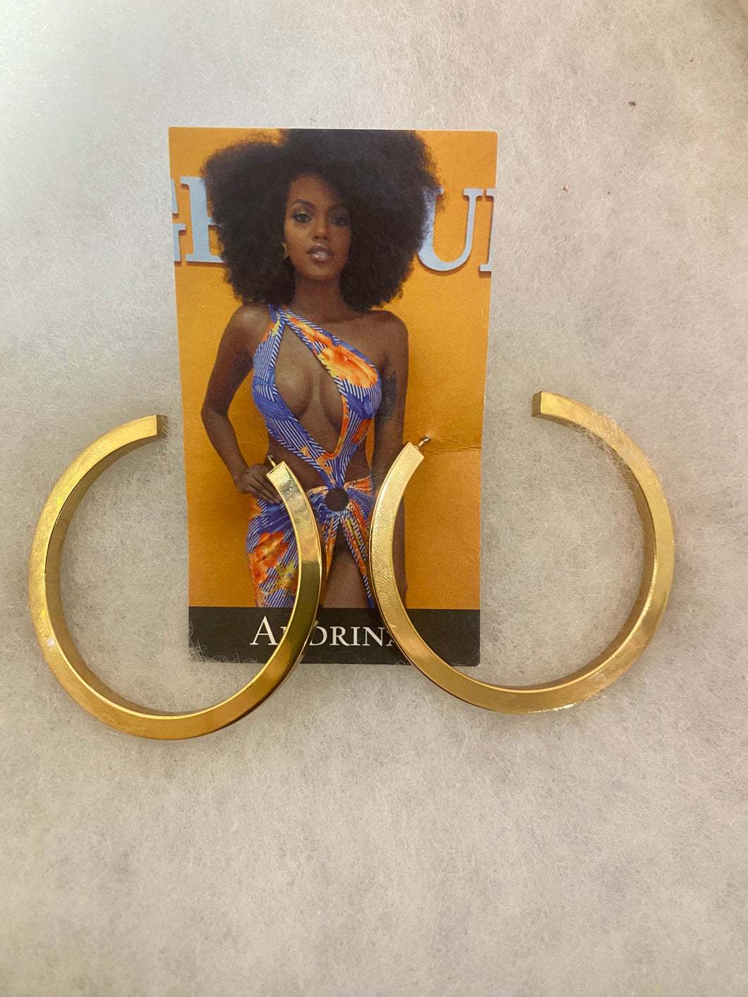 Gold hoop earrings
