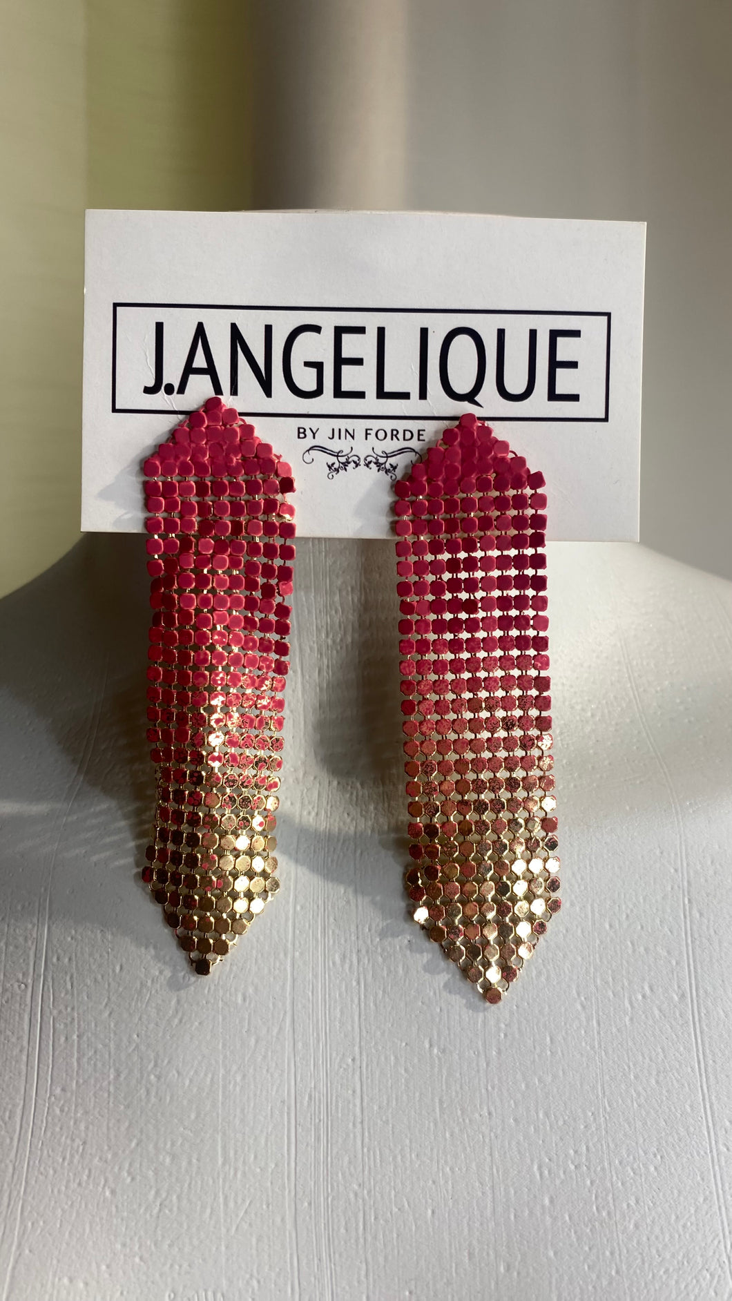 Pink Disco Earrings