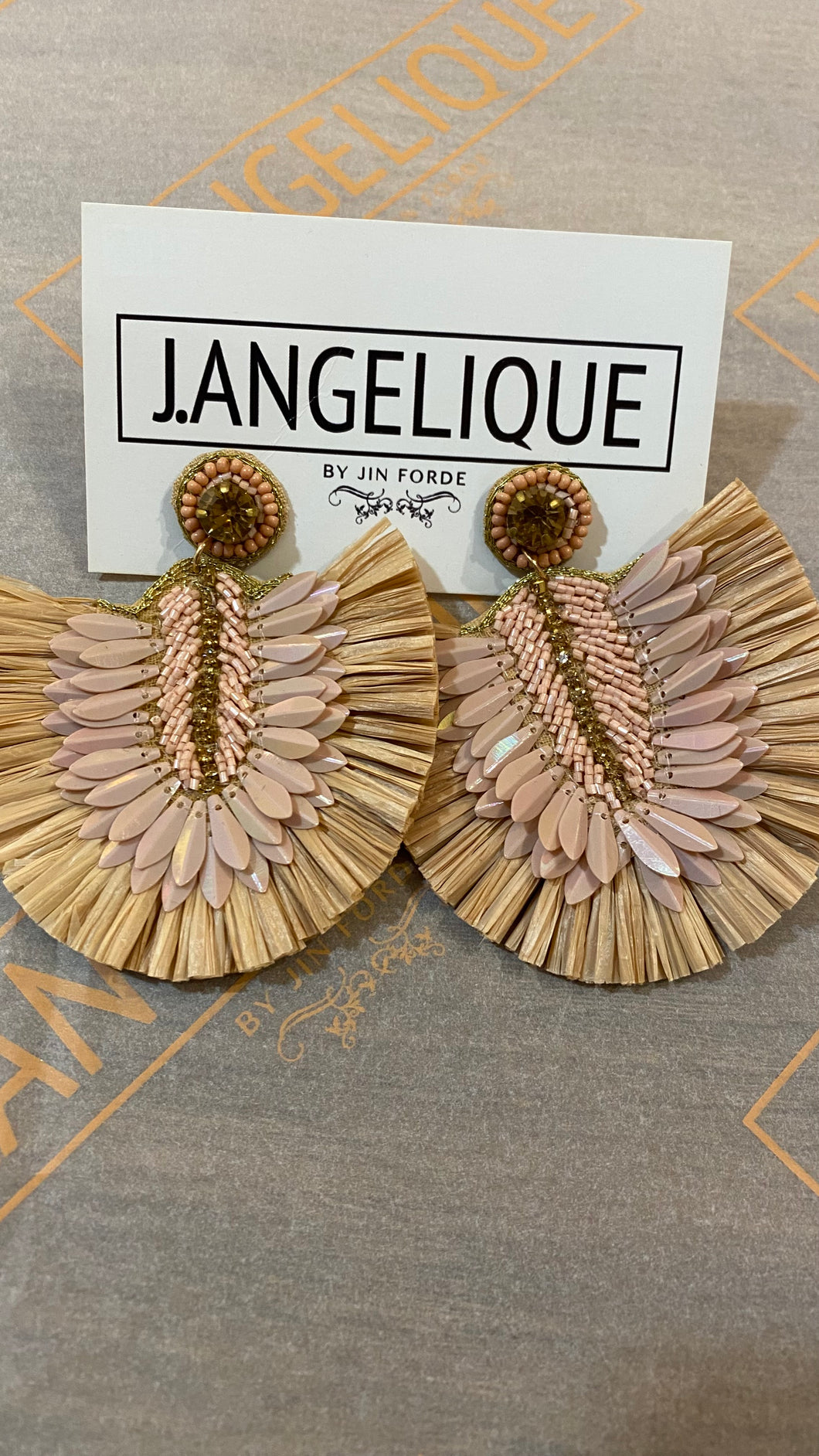 Pink Tribal Earrings