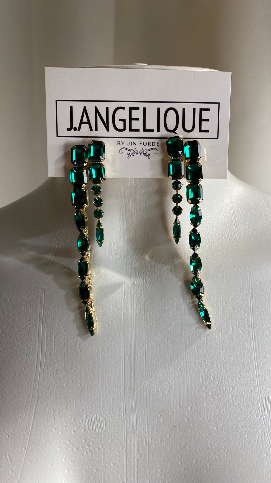 Emerald Charm Earrings