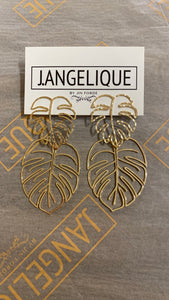 Gold Palm Luxe Earrings