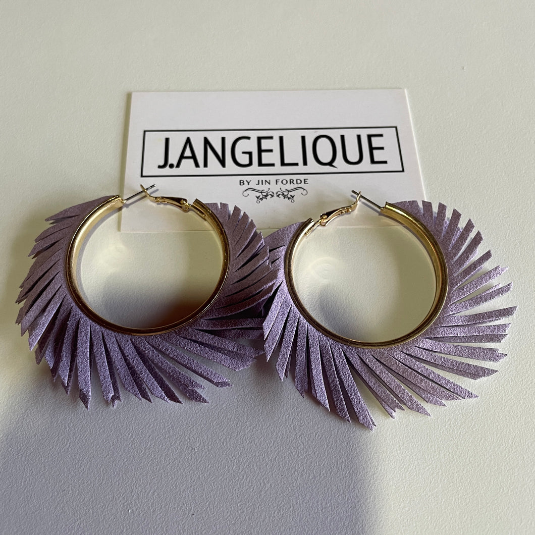 Exotic Hoop Earring (Lavender)