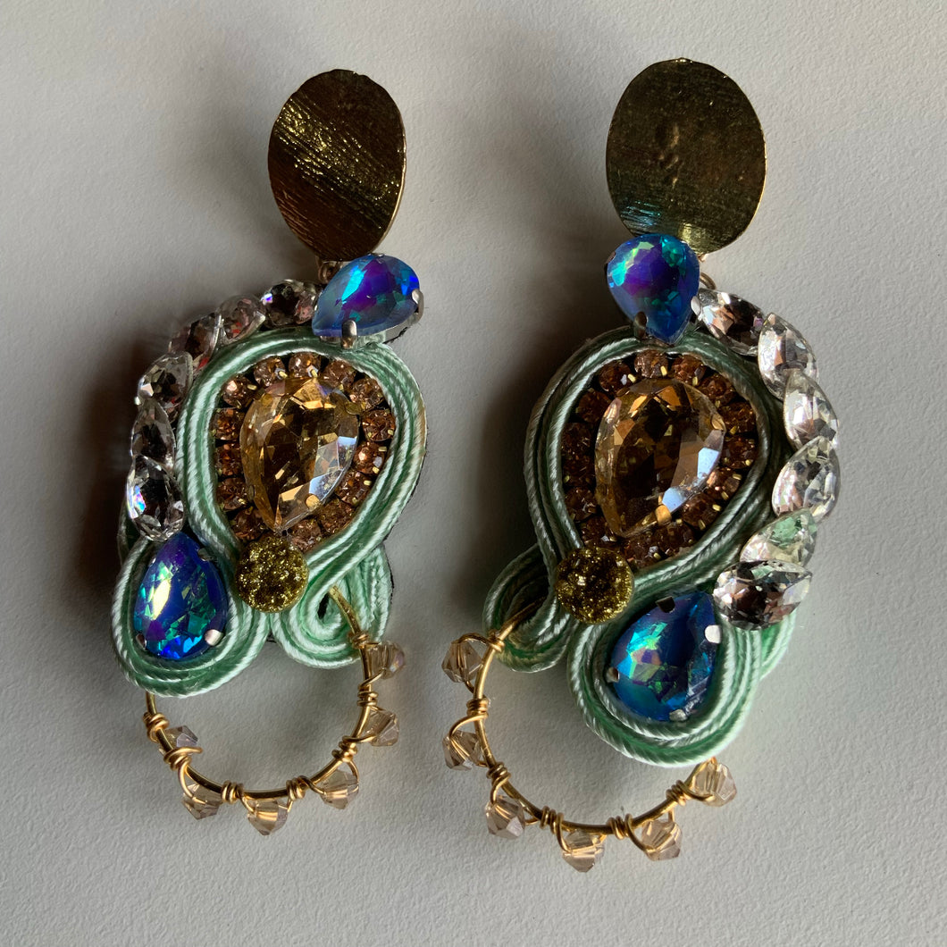 Bellina Designer Earring (Mint Goddess)
